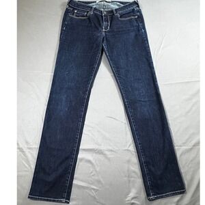 Abercrombie & Fitch The‎ A&F Skinny Jeans Dark Wash Low Rise 8R W29 L33 Indigo